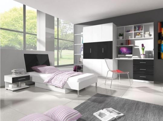 Black Wardrobe Cabinets Wardrobe High Gloss Clothes cabinets Childrens room