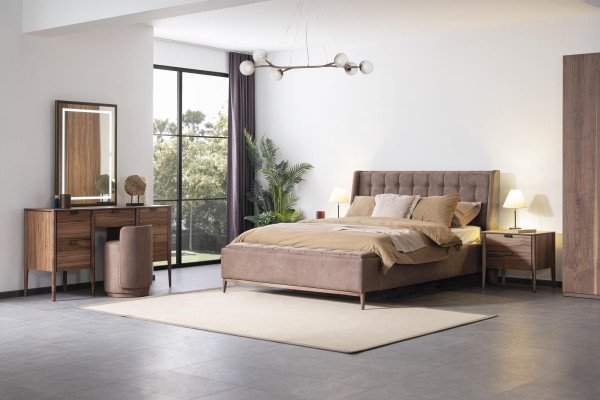 Bed Design Double bed Luxury Beds Upholstery Bedroom Furniture new material Wood