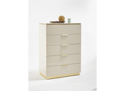 Chest of drawers Beige Wood Luxury Tall Cabinet Consoles Cabinets Furniture Sideboard Wardrobe