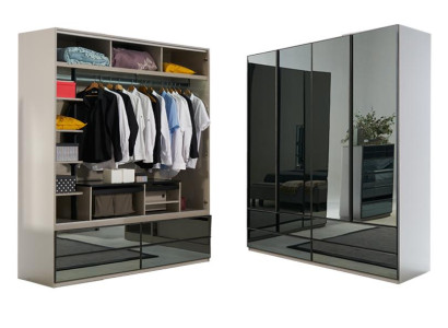 Wardrobe Wardrobe glass cabinet Bedroom Wood modern Cabinets Furniture new