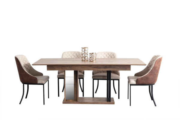 Dining Tables Table Wood Tables Furniture Dining table Modern Style Wooden Table Brown new