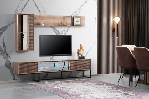 tv Schank Sideboard Brown TV-cabinet sideboard Chest of drawers Wardrobe Shelf Luxury Cabinets new