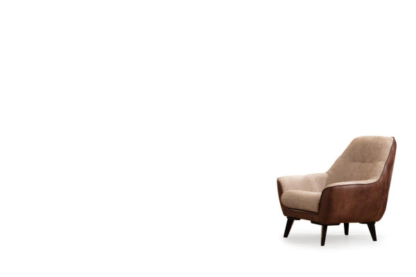 Brown Armchair TV Chair Single Seat Upholstery Seat Furniture Lounge Club Relax