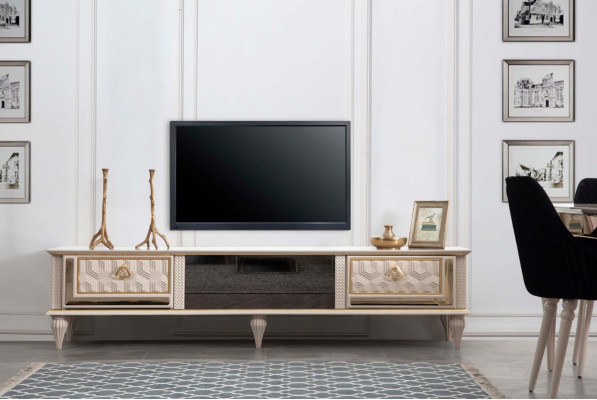 Classic s sideboard tv television stand wardrobe xxl wardrobe 221cm lowboard