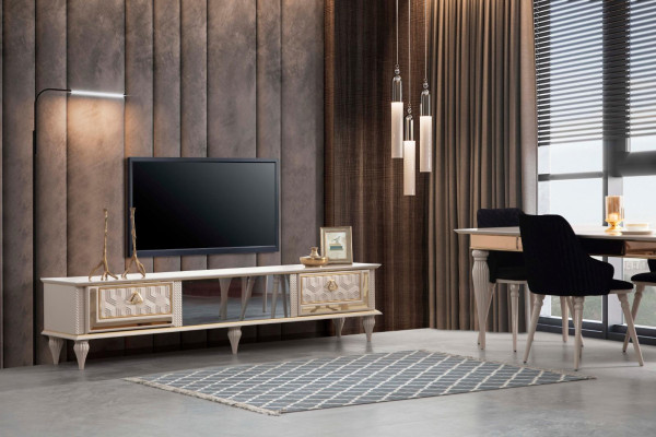 Classic s sideboard tv television stand wardrobe xxl wardrobe 221cm lowboard
