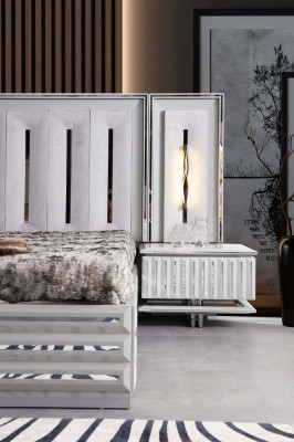 Bed Furniture Design Beds Double bed Luxury Bedroom Bedside tables