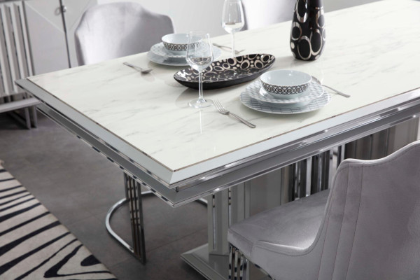 Luxury Dining table Metal Tables Wood Dining room Modern Furniture Furnishings