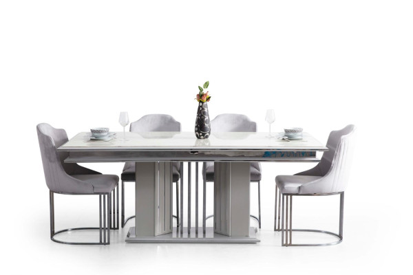 Chair for Living room for Dining room Color gray Material metal mesh Modern