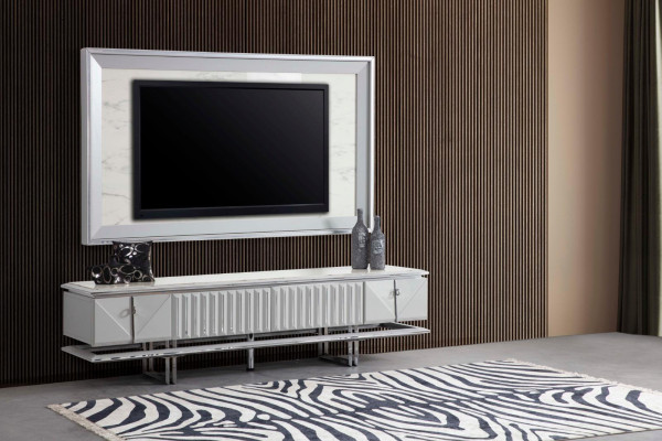 An elegant TV bedside table for your living room in a modern style