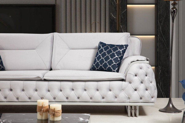 Chesterfield three-seater couch 240cm sofa couches design furniture textile