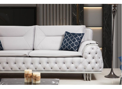 Chesterfield three-seater couch 240cm sofa couches design furniture textile