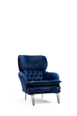 Blue armchair television chair single seat furniture lounge club relax