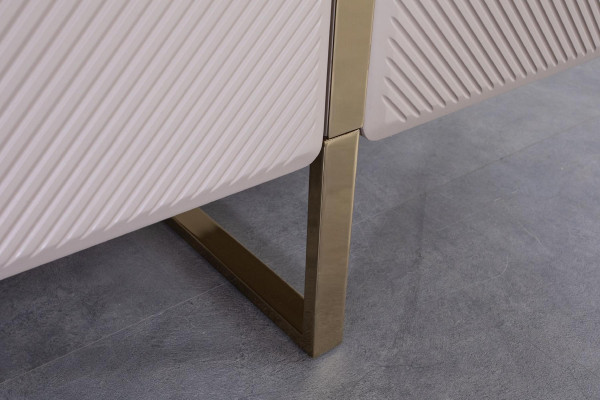 Sideboard Wood Metal Chests of drawers Furniture Wardrobe Bedroom Beige Modern