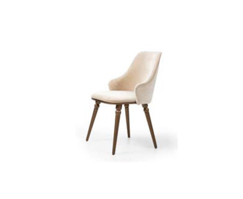 Luxury Chair Modern Chairs Armchair Upholstery Metal Wood Textile new Beige