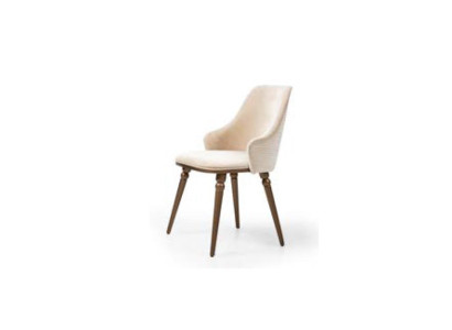 Luxury Chair Modern Chairs Armchair Upholstery Metal Wood Textile new Beige