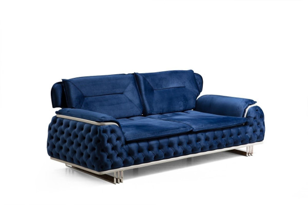 Chesterfield Gray Loft Furniture Sofa set Couch Sofa Set Fabric Textile 3311 Seat