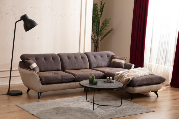 Corner sofa L-shape Coffee table Sofa bed Living landscape Left Right Couch