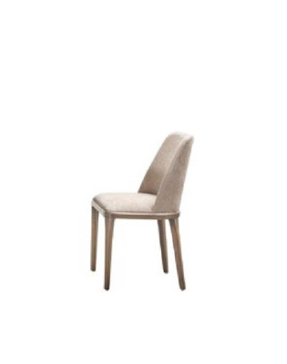 Luxury Design Upholstery Chair Chairs Seat Dining room Wood Textile Armchair Real wood