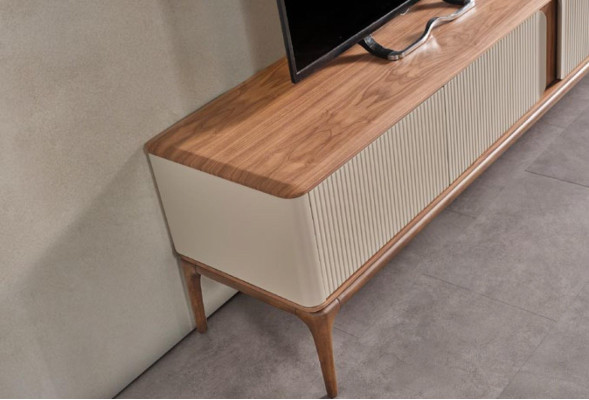 Sideboard tv Lowboard Wardrobe Coffee table Living room Modern Beige Wood