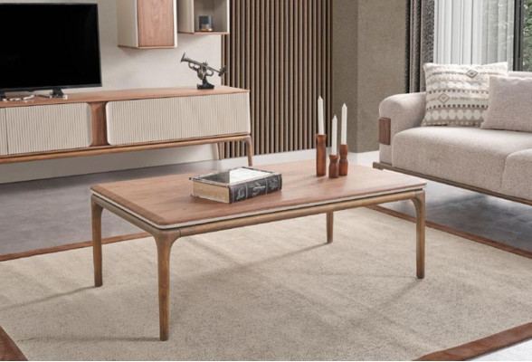 Sideboard tv Lowboard Wardrobe Coffee table Living room Modern Beige Wood