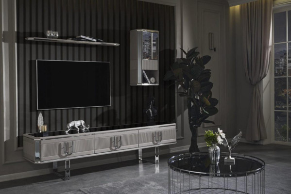An exquisite TV bedside table for your living room in a modern style