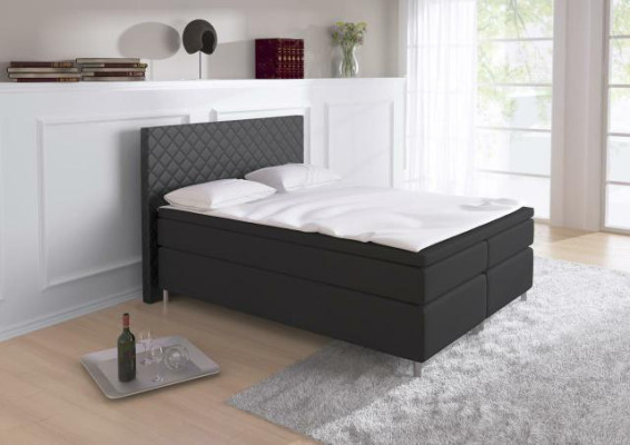 Box spring bed Box Hotel Bed with Visco & Mattress leather bed Beds Double bed K3