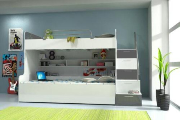 Double bunk bed Bunk bed Double bed Youth Bed Beds Loft Beds Furniture Immediately