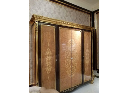 Wardrobe Bedroom Wood Wardrobe Antique Style Rococo Baroque Cabinets