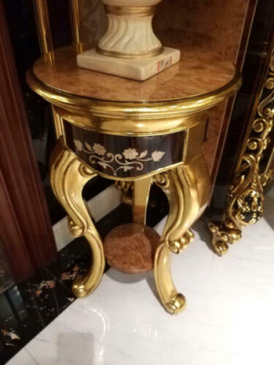 Stand for Flower Vases Luxury Class Real Handcraft Baroque Rococo Series Wood