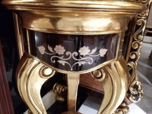 Stand for Flower Vases Luxury Class Real Handcraft Baroque Rococo Series Wood