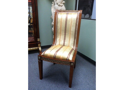 Luxury Class Armchair Chair Seat Upholstery Wood Textile Baroque Rococo Furniture