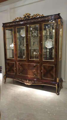 Glass Display case Showcases Chests of drawers Wardrobe Living room Showcase Rococo Baroque