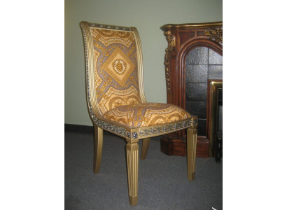 Dining room Chair 1 Seater Armchair Wood Luxury Class Baroque Rococo Furniture