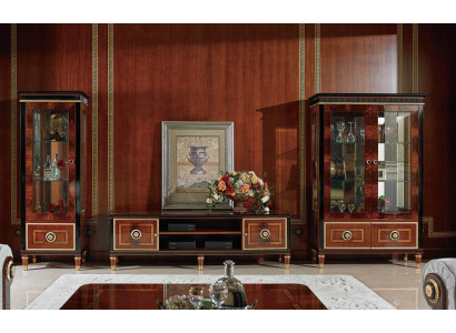 Wall unit Display case Console Wall unit Decorative glass showcases Living room Baroque