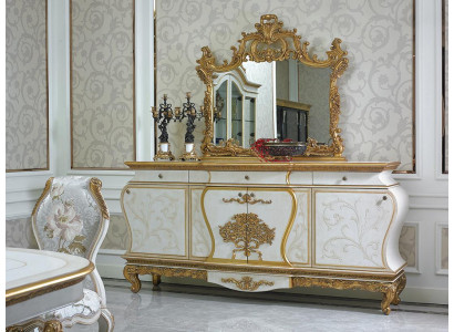XXL Buffet Chest of drawers Chests of drawers Wardrobe Baroque Rococo Deco Mirror Sideboard