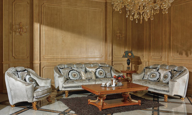 Classic Sofa set 2+1 Baroque Rococo Antique Style Sofa Couch Couches SB56