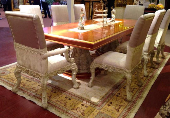 Dining room Chair 1 Seater E66 Armchair Wood Luxury Class Baroque Rococo