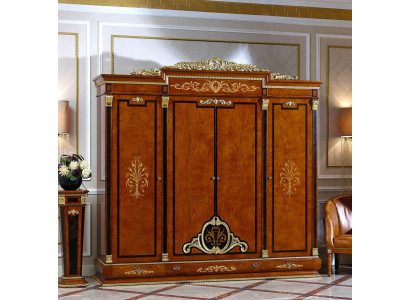 Masterfully designed wardrobe with decorative facade painting