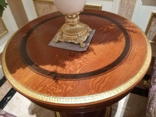 Round Dining room Table Round Wood Round Tables Classic Rococo Baroque Style