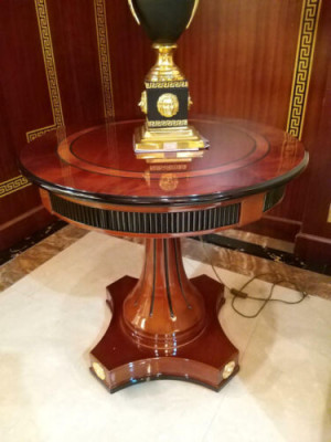 Round Dining room Round Table Wood Tables Round Classic Rococo Baroque style