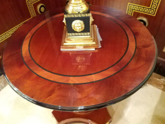 Round Dining room Round Table Wood Tables Round Classic Rococo Baroque style