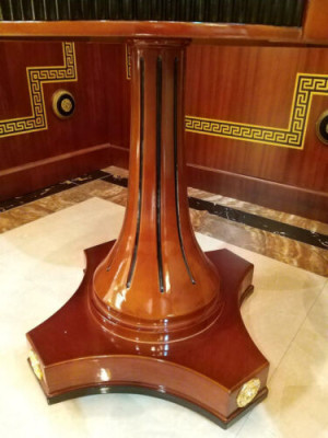 Round Dining room Round Table Wood Tables Round Classic Rococo Baroque style