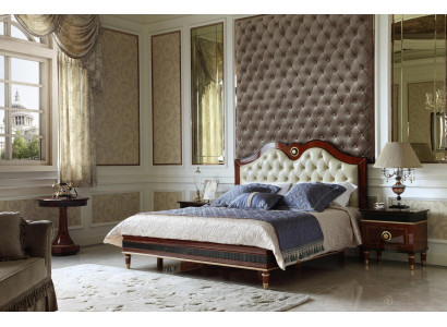 Bedroom Set Bed + 2x Bedside tables Beds Ehe Double bed Baroque Rococo