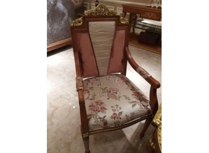 Classic r Chair 1x Dining room Lehn Deko Armchair Lounge Club with Armrests