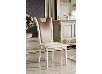 Dining room Chair 1 Seater Armchair Wood Luxury Deco Class Rococo Baroque Furniture
