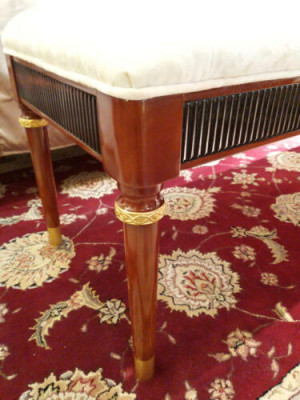 Chaise lounge antique style sofa lounger couch loungers chaise stool bench seat upholstery new