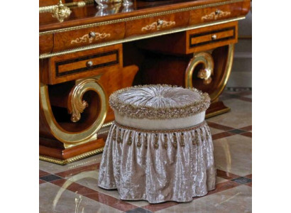 Elegant Designer Stool Side Pufa Footstool Bedroom Living room Textile