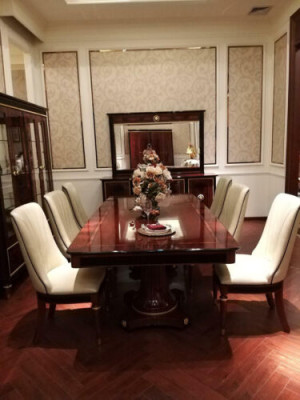 Dining room Chair 1 Seater Armchair Wood Decoration Luxury Class Rococo Baroque Furniture