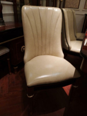 Dining room Chair 1 Seater Armchair Wood Decoration Luxury Class Rococo Baroque Furniture