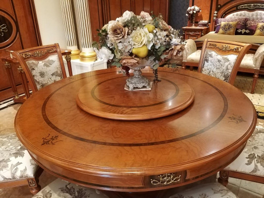 Round Dining room + 4 Chairs Chair Set Suite Round Table Wood Tables Round 5pcs